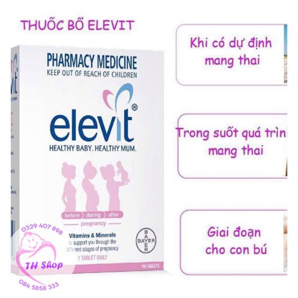 Vitamin Tổng Hợp Elevit Úc 100 Viên Bổ Sung Vitamin A, B, C, D, E, B9, Canxi, Kẽm Cho Mẹ | Thế Giới Skin Care