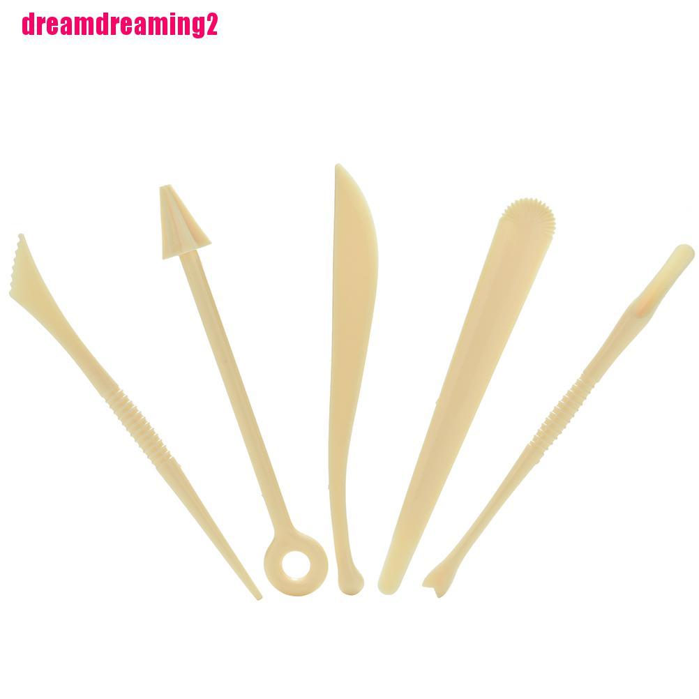 1 Bộ 5 Dụng Cụ Tạo Hình Đất Sét Nhựa