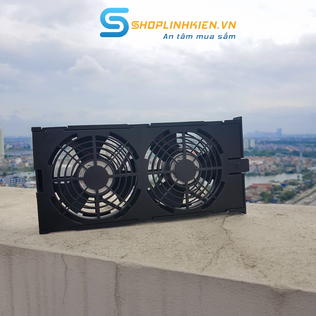 Bộ quạt tản nhiệt điều chỉnh tự động theo mức HI-FAN48  Đế quạt tản nhiệt cho thiết bị âm ly máy tính box