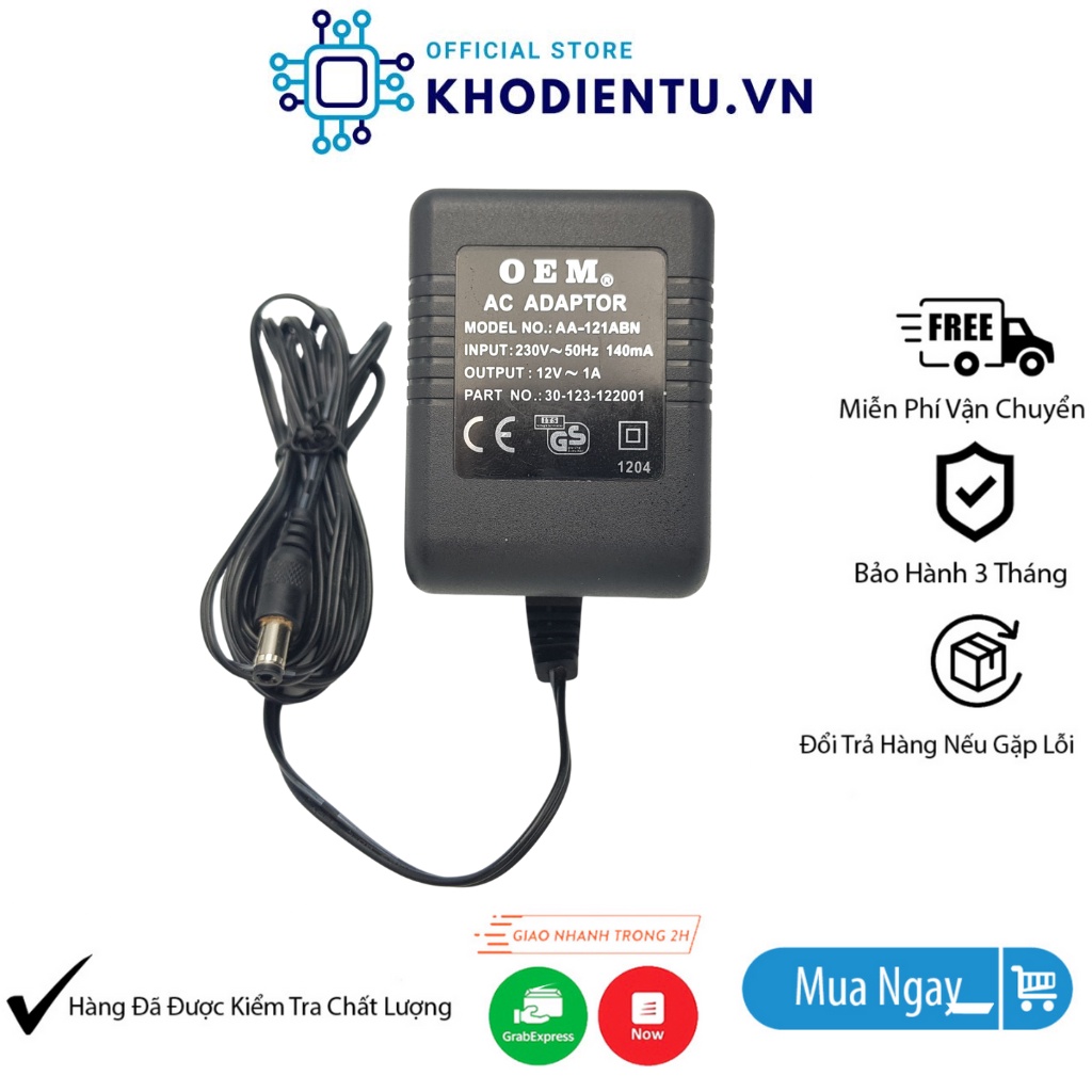 Nguồn Adapter AC12V1A Nguồn Chất Lượng🍀Nguồn Biến Áp AC-AC 12V1A🍀Adapter AC-AC 220V-12V