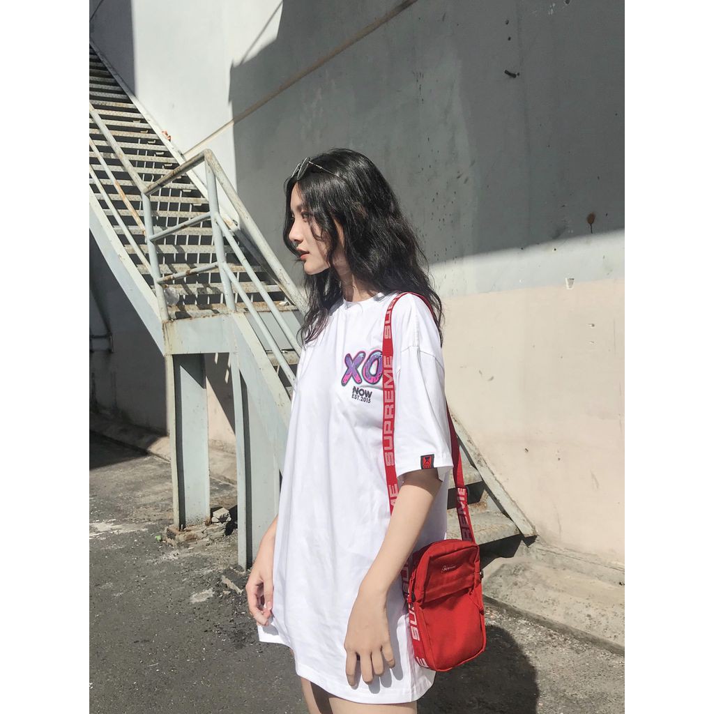 [LOCAL BRAND] Áo thun NOWSAIGON XO Tee Basic tay lỡ form rộng vải Cotton thoáng mát cao cấp - Thời trang Unisex
