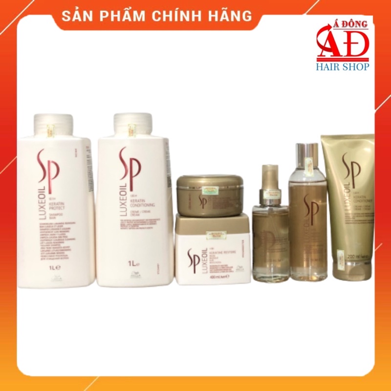 [Chính hãng] Dầu gội phục hồi tóc Wella SP Luxeoil Keratin Protect Shampoo 1000ml