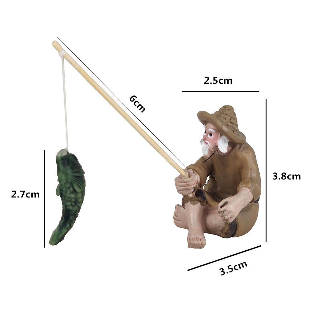 1 Bức Tượng Ngư Dân Trang Trí Bể Cá