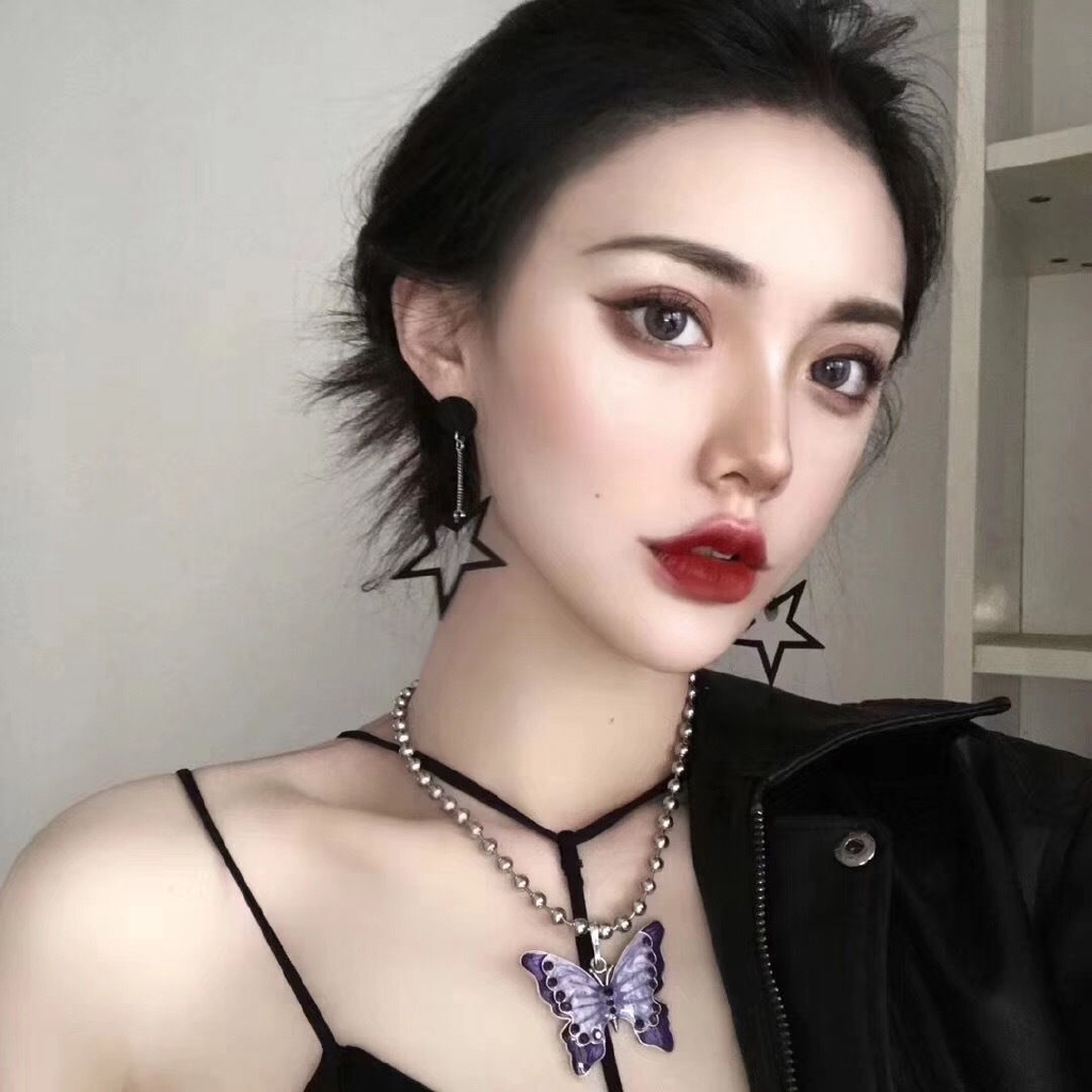Dây Chuyền Mặt Bươm Bướm Đính Đá Quyến Rũ