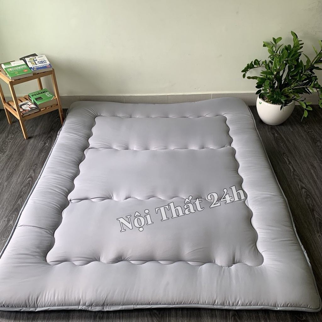 Đệm Ngủ Trải Sàn, Nệm Bông Gòn Xuất Nhật, Topper Kích Thước 1mx2m, 1m4x2m, 1m6x2m