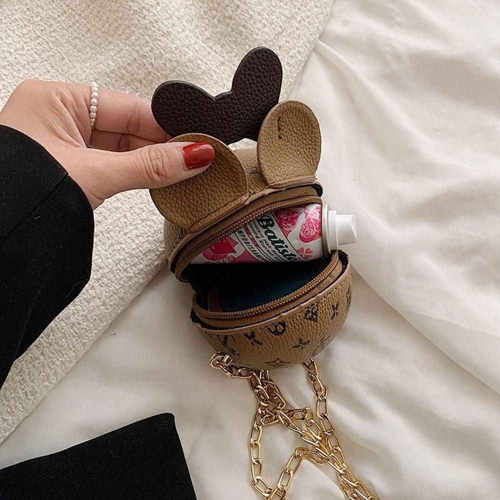 Túi Đeo Chéo Da PU Mini Họa Tiết Chuột Mickey Đơn Giản Nhiều Màu Sắc Thời Trang Cho Nữ