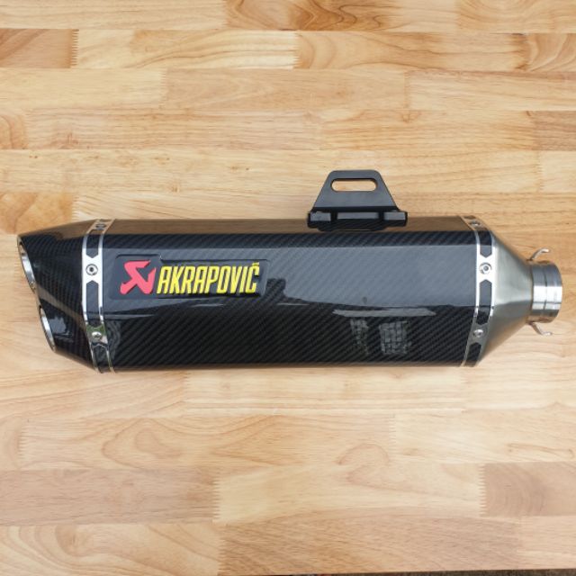 PÔ AKRAPOVIC 2 NÒNG CARBON FIBER