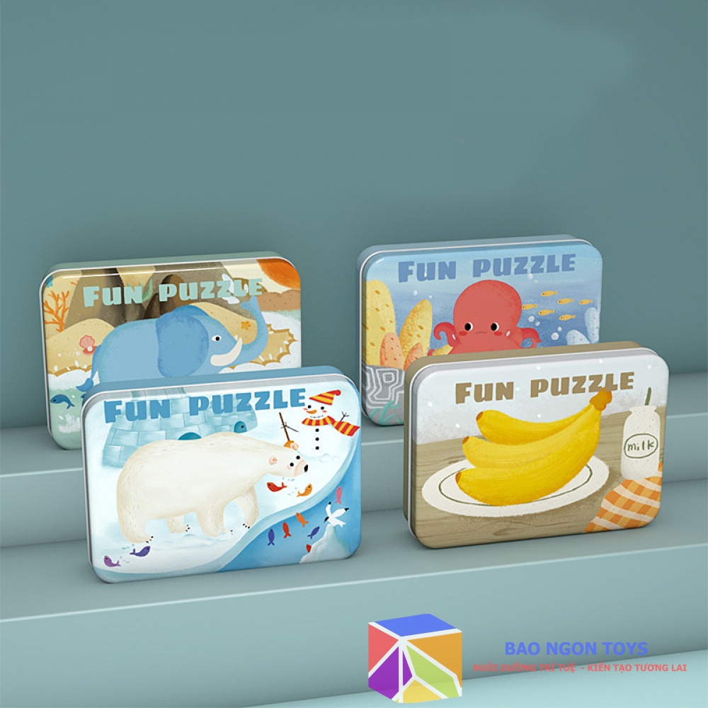 BỘ GHÉP HÌNH PUZZLE NHIỀU CHỦ ĐỀ CHO BÉ TỪ 3 ĐẾN 5 TUỔI - BAO NGON TOYS - DG111