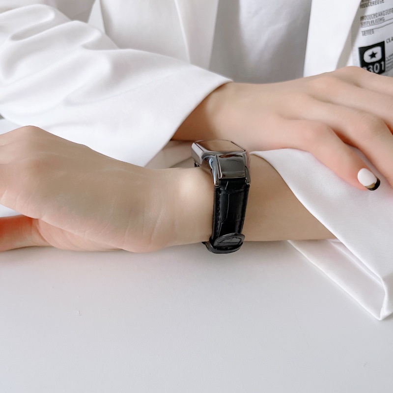 Dây Đeo Bằng Da Cho Đồng Hồ Thông Minh Mi Band 7 6 / 5 / 4 / 3