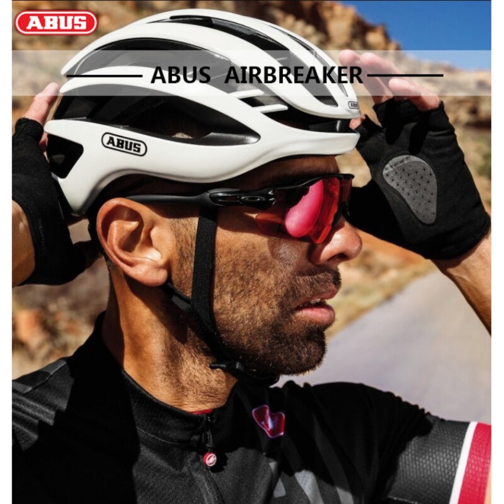ABUS Airbreaker Đi Xe Đạp Đội Mũ Bảo Hiểm Xe Đạp Đường Khí Động Học Gió Mũ Bảo Hiểm Người Đàn Ông Thể Thao Aero Xe Đạp Đội Mũ Bảo Hiểm
