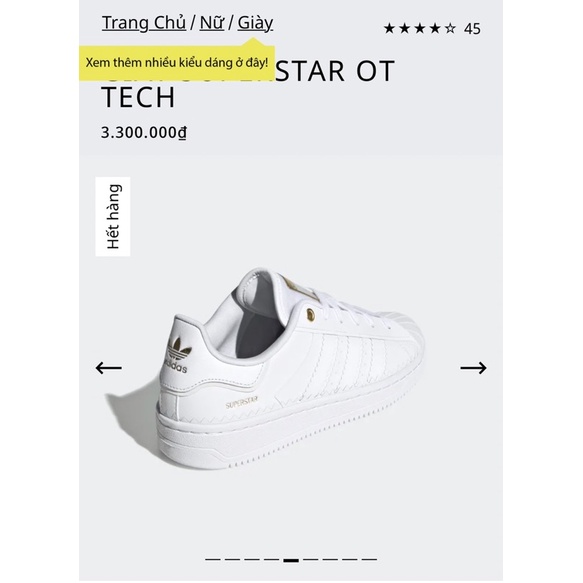 Giày Superstar Adidas chính hãng