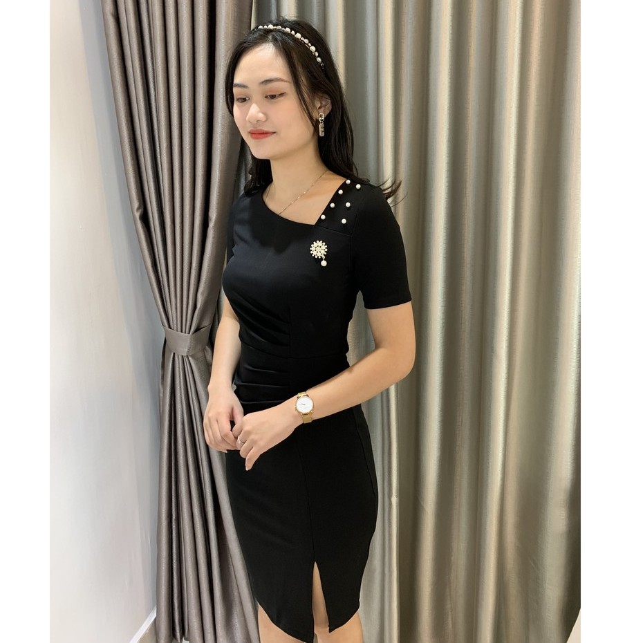 Đầm body Umi đính ngọc công sở Emvy - V18 | BigBuy360 - bigbuy360.vn