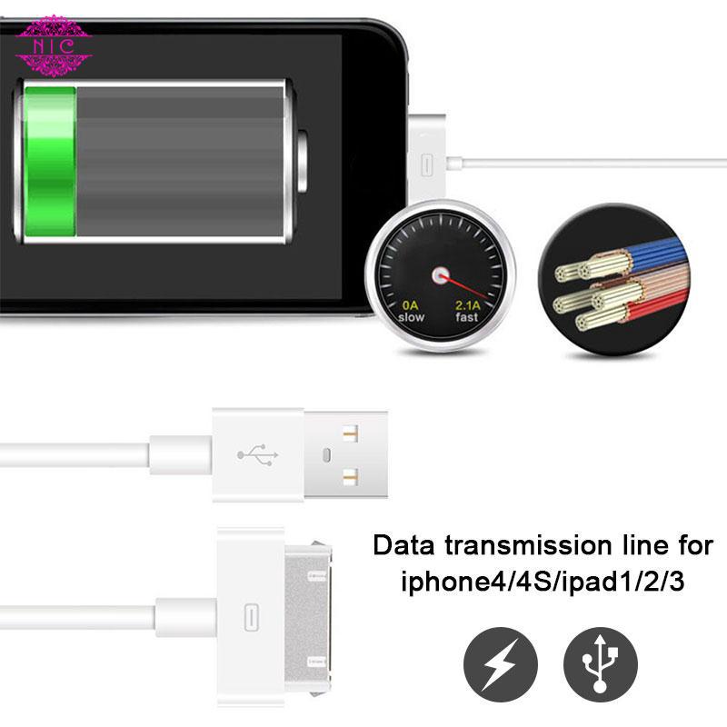 Dây cáp sạc 30pin dài 1m cho iphone 4/4s ipad 1/2/3