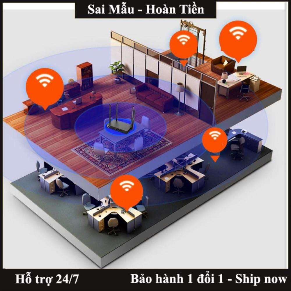 ✔️[Shop uy tín ]Bộ Phát WIFI Tenda W15e Ac1200mps Mạng Doanh Nghiệp 50 User cực mạnh - bảo hành uy tín