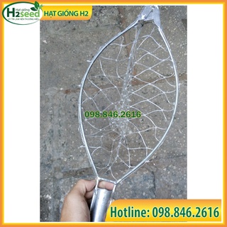 Vợt hái trái cây có lưới đỡ trái, lồng hái trái cây 24cm hai lưỡi dao sắc bén