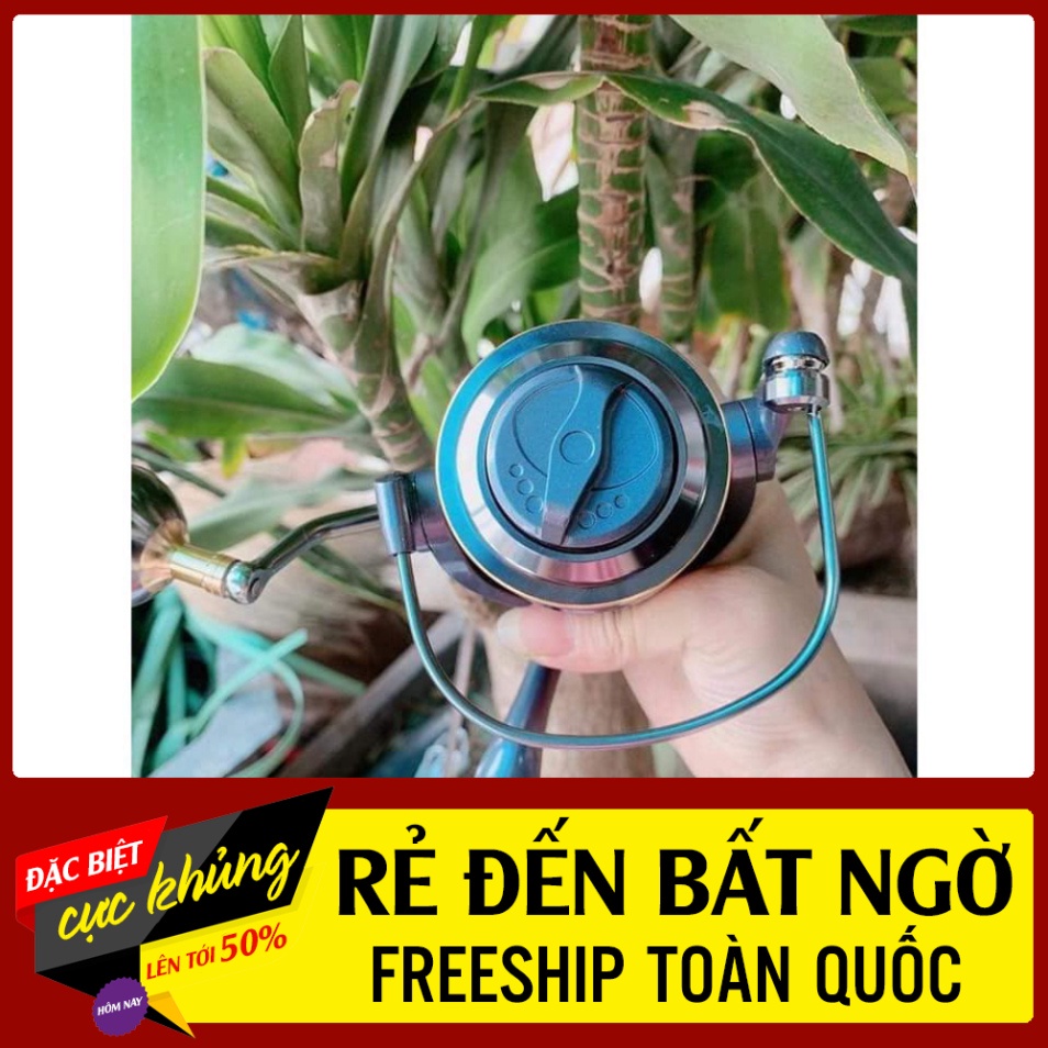 Máy Câu Cá DEUKIO AR 2000-7000 Độ Núm Siêu Khỏe Siêu Đẹp ( TẶNG CƯỚC 250M CACBON NHẬT BẢN ) MÁY 6 BI QUAY CỰC MƯỢT ĐỒ CÂ