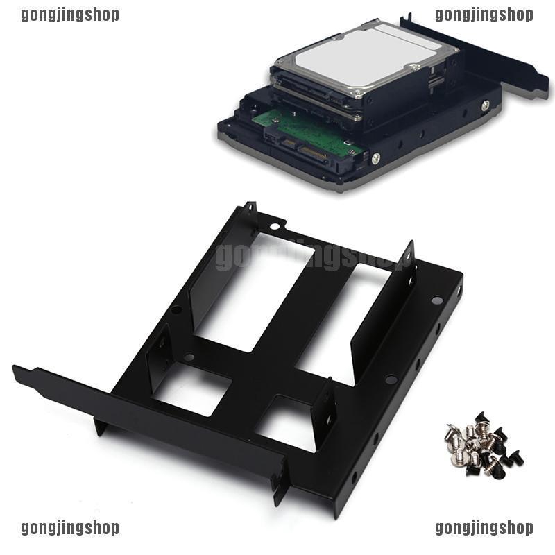 ❀GIÁ RẺ❀3.5" 2.5" SSD HDD to PCI PCI-e Mount PC Casing Hard Drive Bracket Adapter