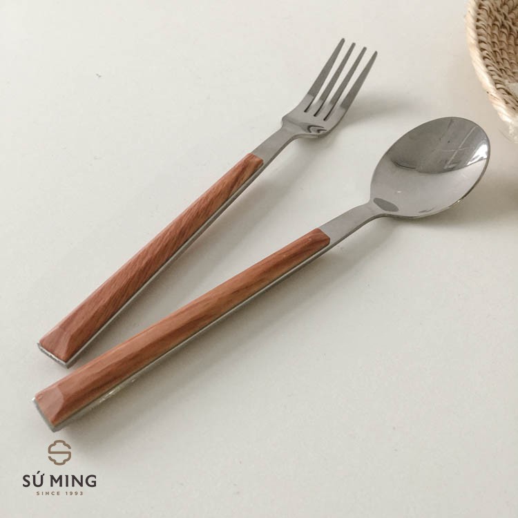 [LẺ] Dao Thìa Dĩa Cán Gỗ [CAO CẤP] [INOX 304] phong cách Retro, đẳng cấp hiện đại phong cách sang trọng tinh tế.