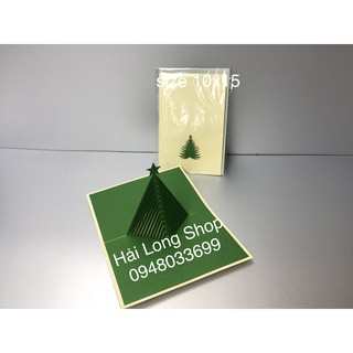 Cây thông 8 - noel - thiệp 3d