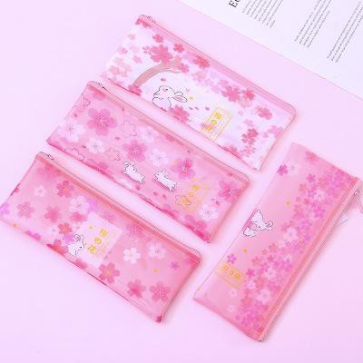 Hộp bút thỏ anh đào dẹt Hb229 hộp bút cute hộp bút dễ thương