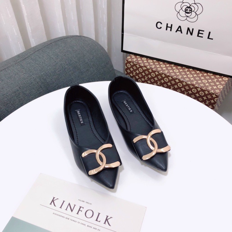 GIÀY BÚP BÊ MŨI NHỌN PHỐI KHOÁ SIÊU XINH