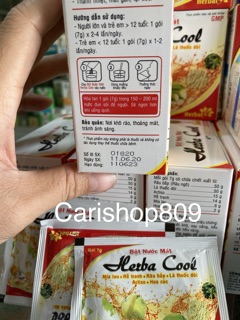 Bột nước mát và bột sủi herba cool