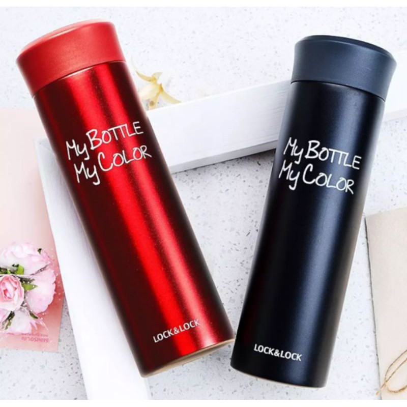 Bình Giữ Nhiệt Lock & Lock Colorful Tumbler in My Bottle My Color 390ml đỏ đen