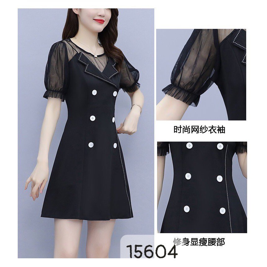 Đầm BIG SIZE Cổ Lưới Vest - 15604