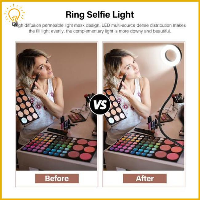 Lighting for Youtube Holder Camera Phone Clip Studio Led Light for Lamp Ring Lamp Ring Photography Selfie