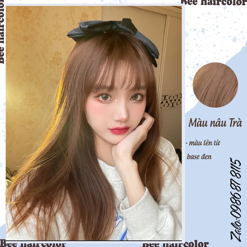 Thuốc nhuộm tóc màu NÂU TRÀ không tẩy | Bee haircolor, Beehaircolor