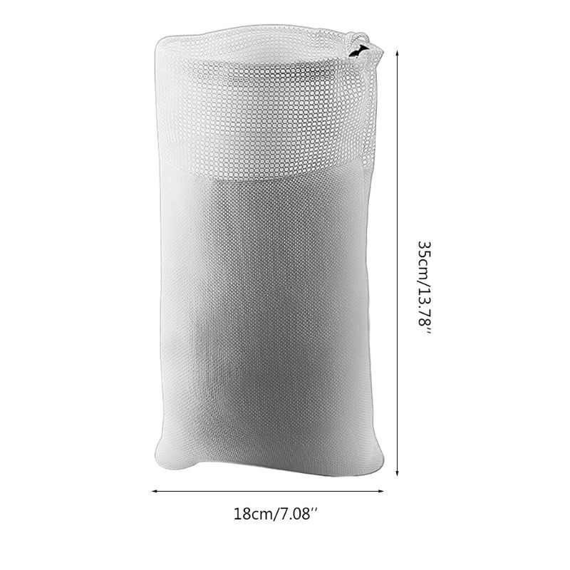 Túi lọc nước hồ cá chống tràn 20cm x 35cm dây rút
