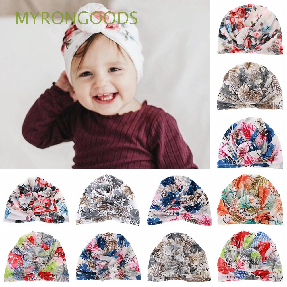 Mũ cotton thắt nơ mềm mại cho bé