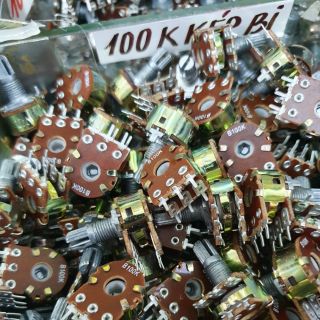 10 chiết áp 100k kép bi - điện tử duy anh