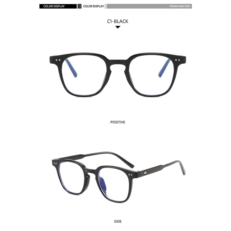 Kính Mát Gọng Vuông Chống Ánh Sáng Xanh Thời Trang Dành Cho Nam Và Nữ 2021