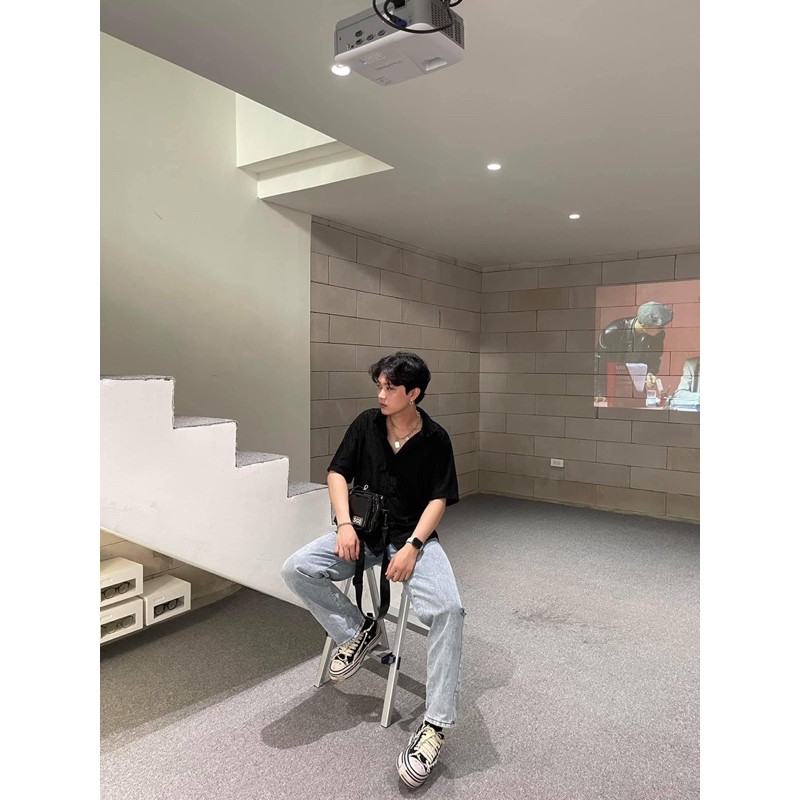 Quần jean nam rách gối ống rộng chất dày TẶNG VỚ 0Đ, quần bò jean ống rộng, quần baggy jean FFStore | BigBuy360 - bigbuy360.vn