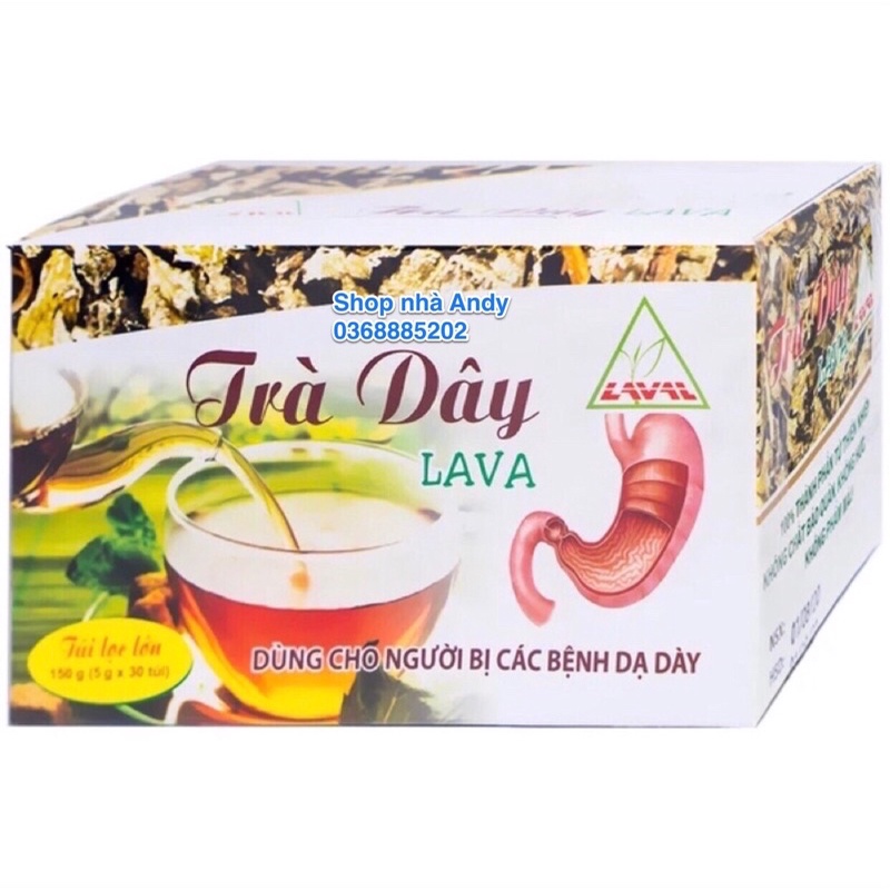 Trà dây lava dạng túi lọc hỗ trợ viêm loét dạ dày, mát gan - Chính hãng