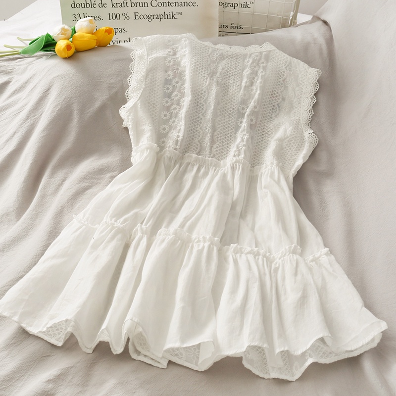 Áo babydoll thêu hoa hàng Quảng Châu loại 1
