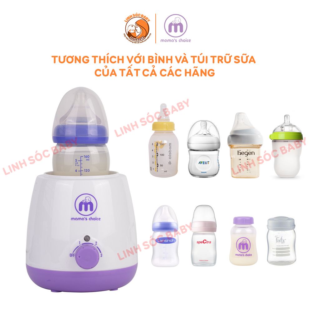 Máy hâm sữa đa năng Mama's Choice | Hâm sữa siêu tốc và nhỏ gọn cho mẹ hay di chuyển | BH chính hãng 12 tháng 1 đổi 1