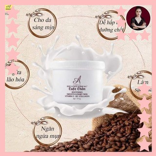 Tẩy tế bào chết cafe chồn