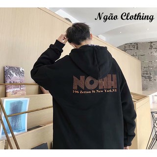 Áo Hoodie NY Form Rộng Cá Tính, Chất Liệu Nỉ Cao Cấp – Ngão Clothing HD12