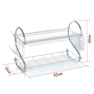 Kệ Chén Inox 2 Tầng