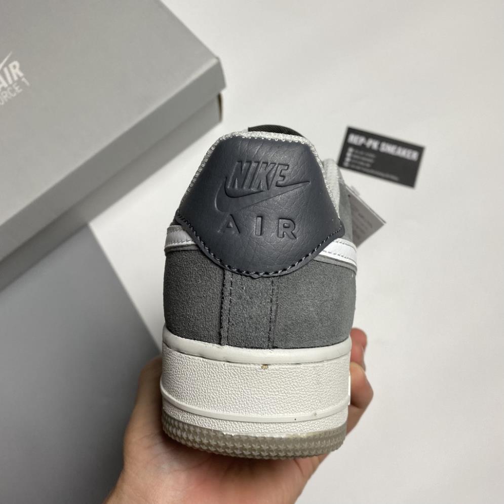 Giày Air AF1 Foce 1 Trắng Xám Lông Chuột, Giày Thể Thao Af1 Xám Trắng Dễ Phối Đồ Hot 2022 Full Box Bill