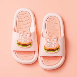 Cho Bé Dép Lê Cho Bé Trai Bé Gái, Dép lê quai ngang Humburger ngộ nghĩnh đáng yêu mềm, chống trơn trượt cho bé BẾ BẾ