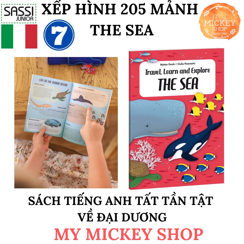 Bộ xếp hình Sasssi Junior 200 mảnh chính hãng 6 chủ đề cho bé từ 5 6 7 8 tuổi My Mickey Shop