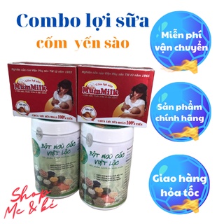 Ngũ Cốc Lợi Sữa Việt Lộc Kèm Cốm Yến Sào Mummilk [Hàng Chính Hãng] Lợi Sữa,Sữa Đặc Mát Bé Tăng Cân