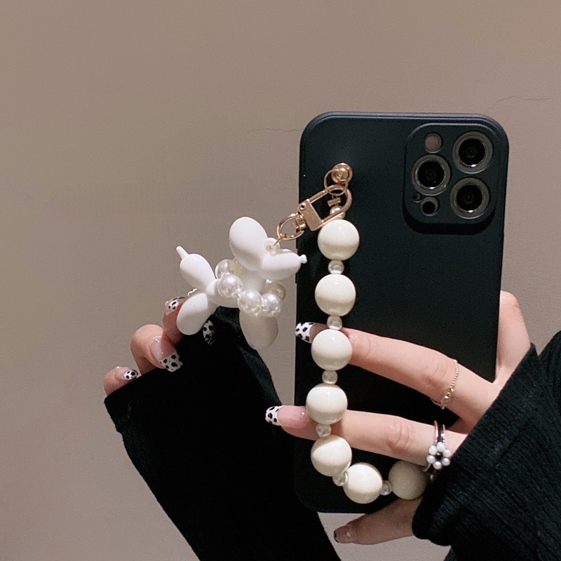 Ốp Điện Thoại Dẻo Họa Tiết Chú Chó Đeo Bong Bóng Dễ Thương Chống Sốc Cho iPhone11 Apple xs max 12pro 7