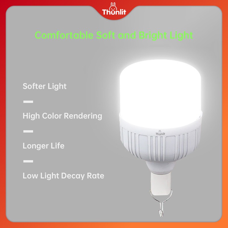 Bóng đèn LED Thunlit 20w 1200mah có móc treo tiện dụng