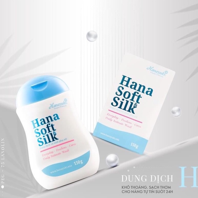 Dung Dịch Vệ Sinh Phụ Nữ Hana Soft Silk 150g