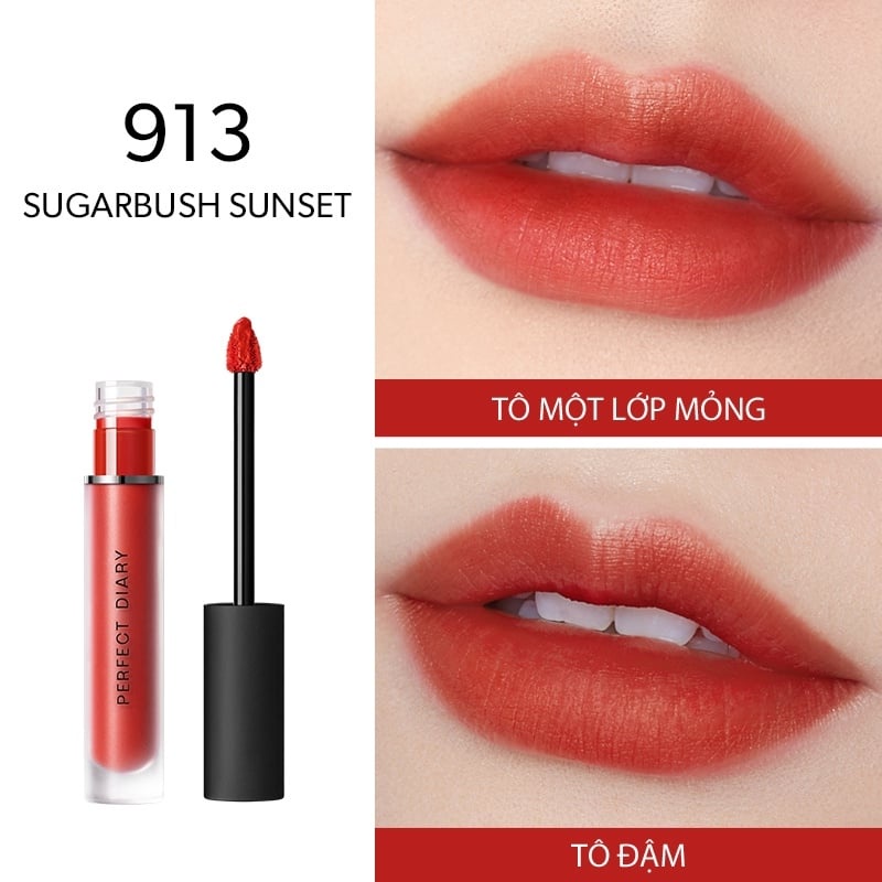 Son Kem Perfect Diary Màu Lì Tông Màu Cổ Điển Lâu Trôi 2.5g