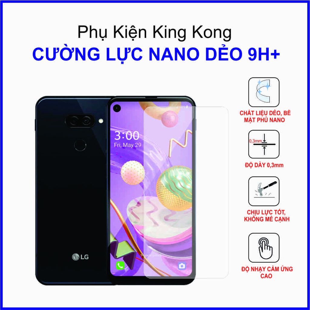Dán cường lực LG Q70 ,  cường lực nano dẻo 9H+